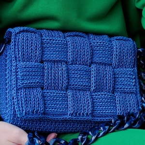 DIY Crochet Bag Pattern, Crossbody Bag Tutorial, Rope Bag Pattern, Beginner-Friendly Crochet Crossbody Purse, Minimalist Bag PDF & Video