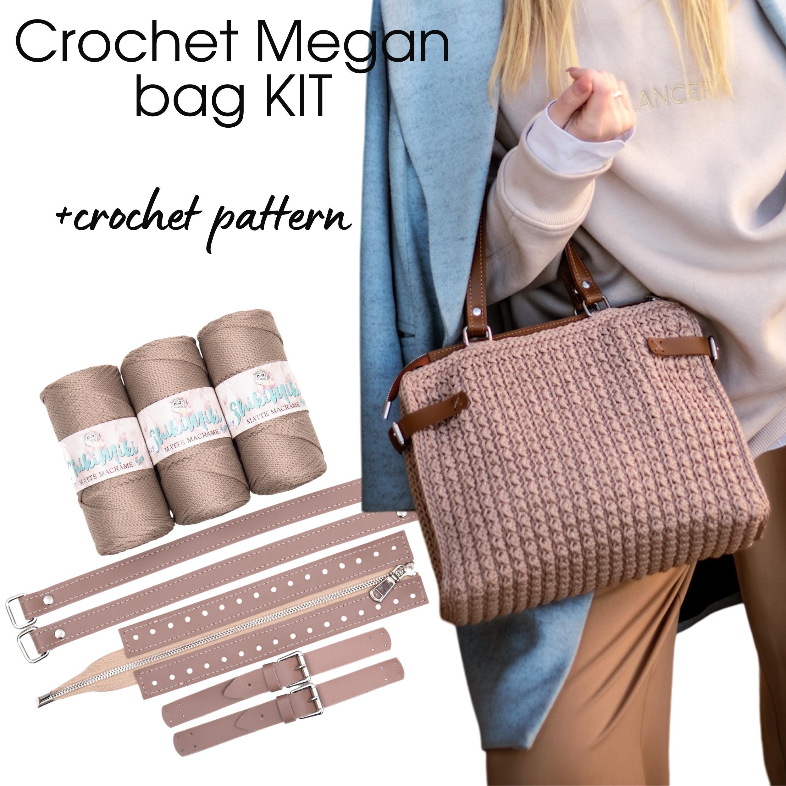 Crochet Bag Kit, DIY Crochet Kit for Crafting Your Own Bag, Easy Crochet Bag Kit, Easy Crochet Bag DIY, Do It Yourself Crochet Handbag