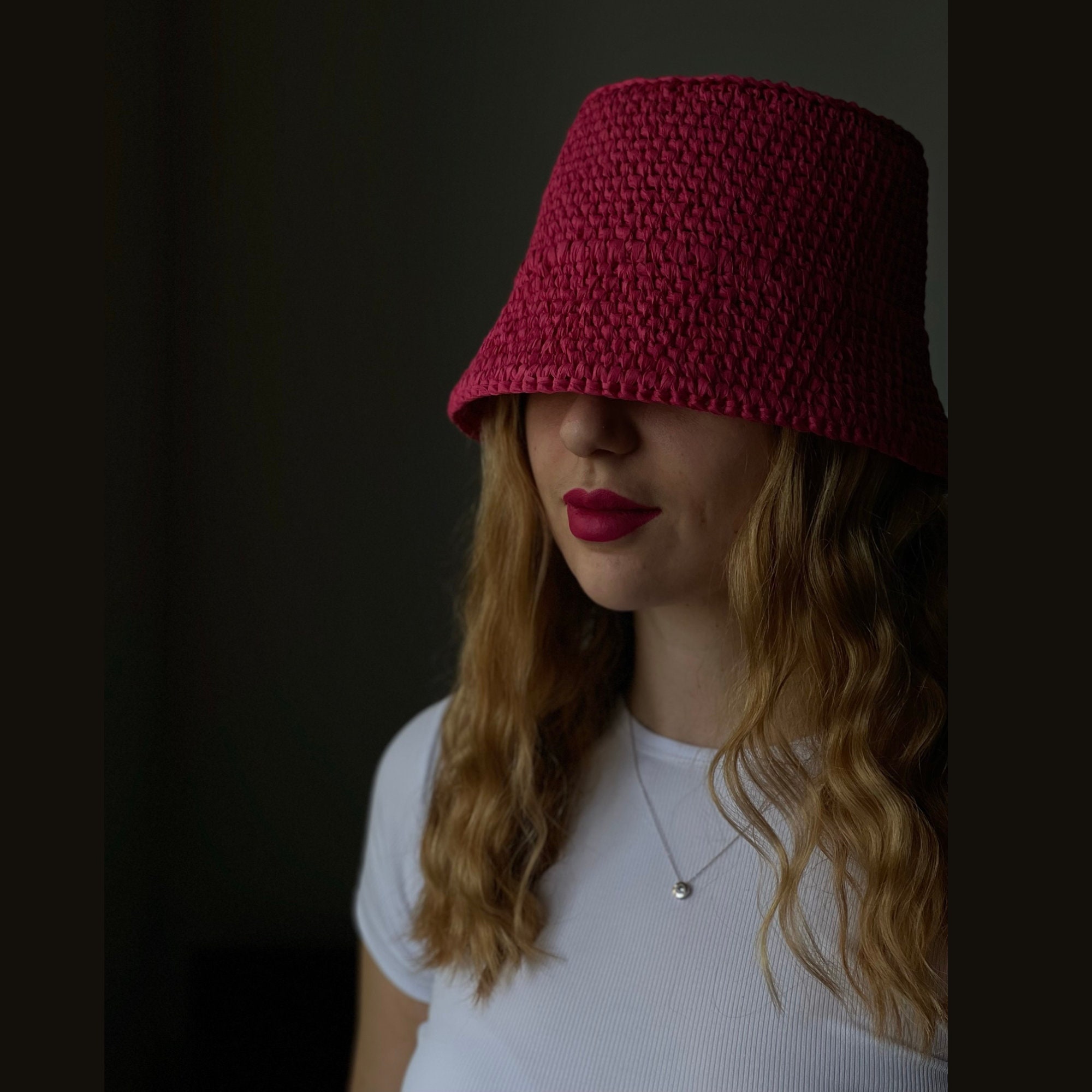 Crochet Raffia Bucket Hat Pattern PDF | Ruffle Summer Hat Tutorial for ...