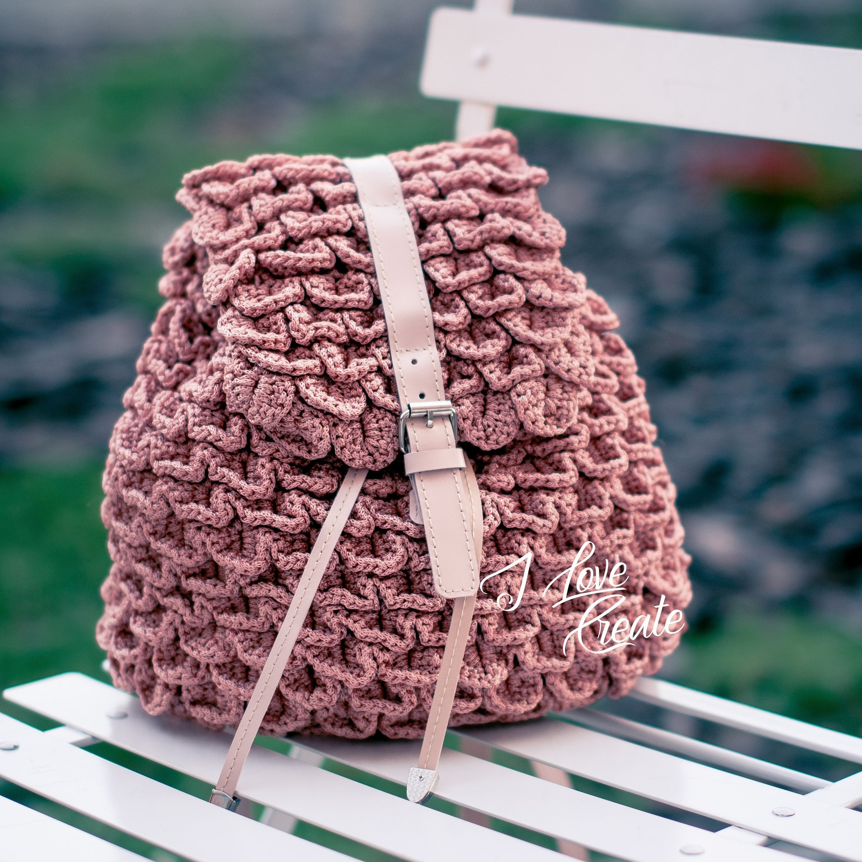 Backpack Crochet Pattern PDF. English USA 