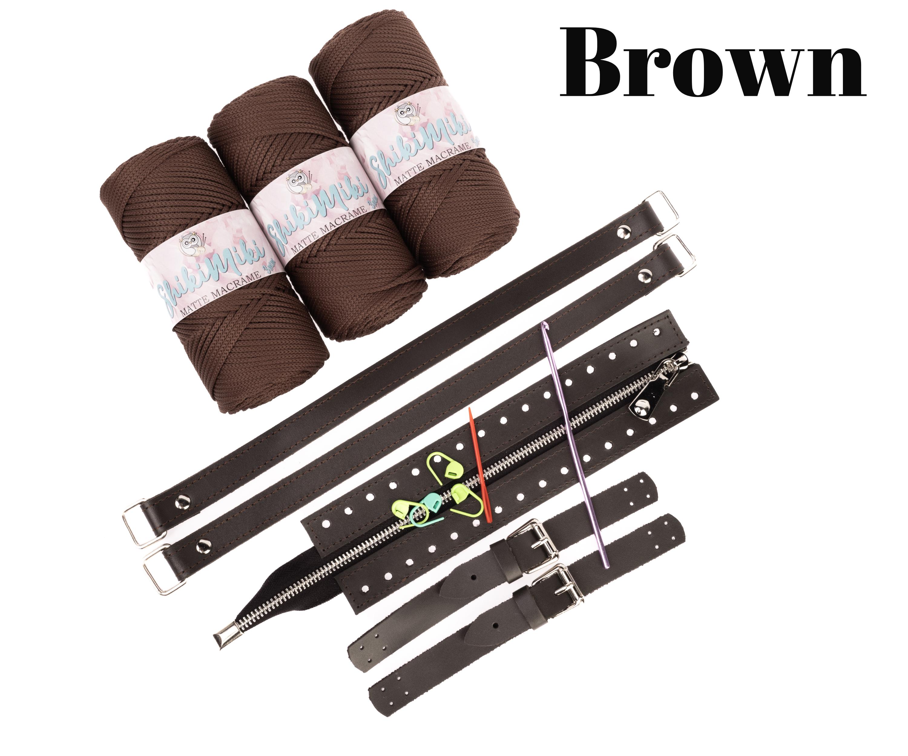 Set Di 9 Uncinetti Per Maglieria Con Manico Morbido Ergonomico - Misure Da 2.0 Mm A 6.0 Mm - Argento/Rosa - Kit Accessori Per Lana E Cotone