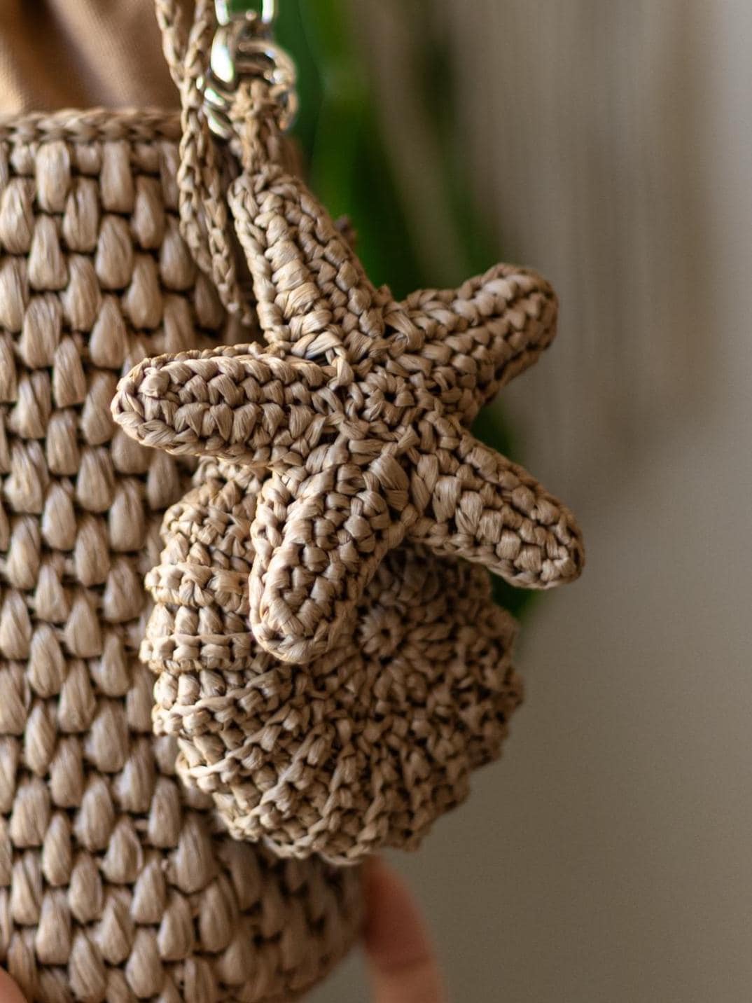 Crochet Shell & Starfish Keychain Pattern PDF | Easy Sea Amigurumi Bag Charm | Car Rearview Mirror Decor | Raffia Summer DIY Tutorial