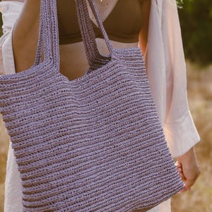 Crochet Raffia Bag Pattern PDF, Safo Beach Tote Bag Crochet Pattern with Step-by-Step Video Tutorial, DIY Summer Bag, Easy Crochet Bag