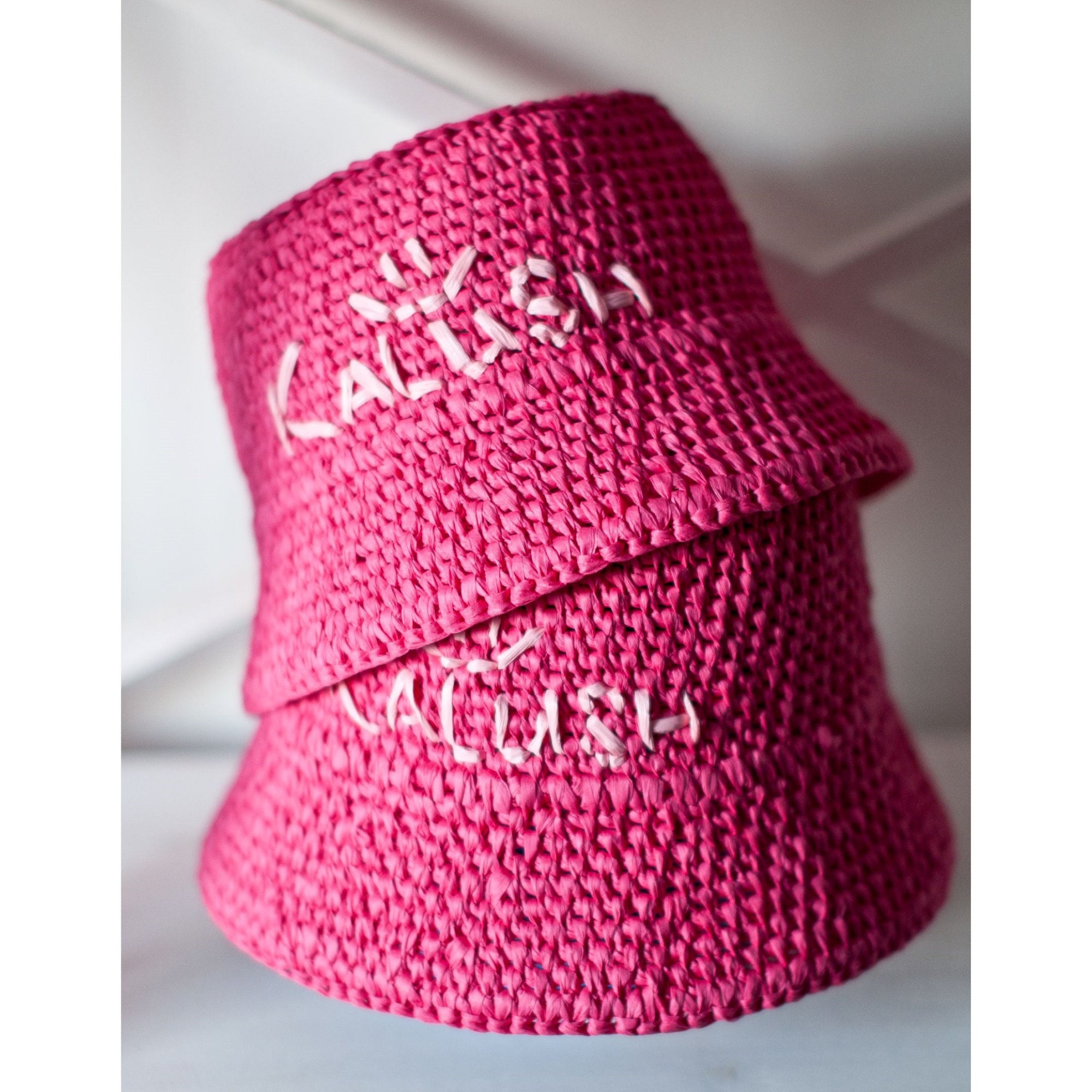 Crochet Raffia Bucket Hat Pattern PDF | Ruffle Summer Hat Tutorial for ...