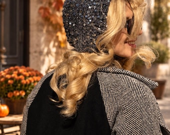 Women's Hood Crochet Pattern PDF, DIY Knit Bonnet Digital Instruction, DIY Fashion Accessories Video Guide, Headscarf Step by Step Tutorial