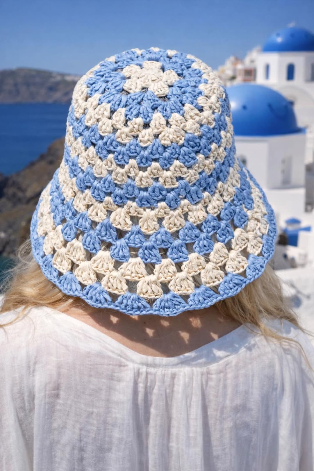 Raffia Crochet Bucket Hat Pattern – Trendy Summer Panama Hat With Brim ...