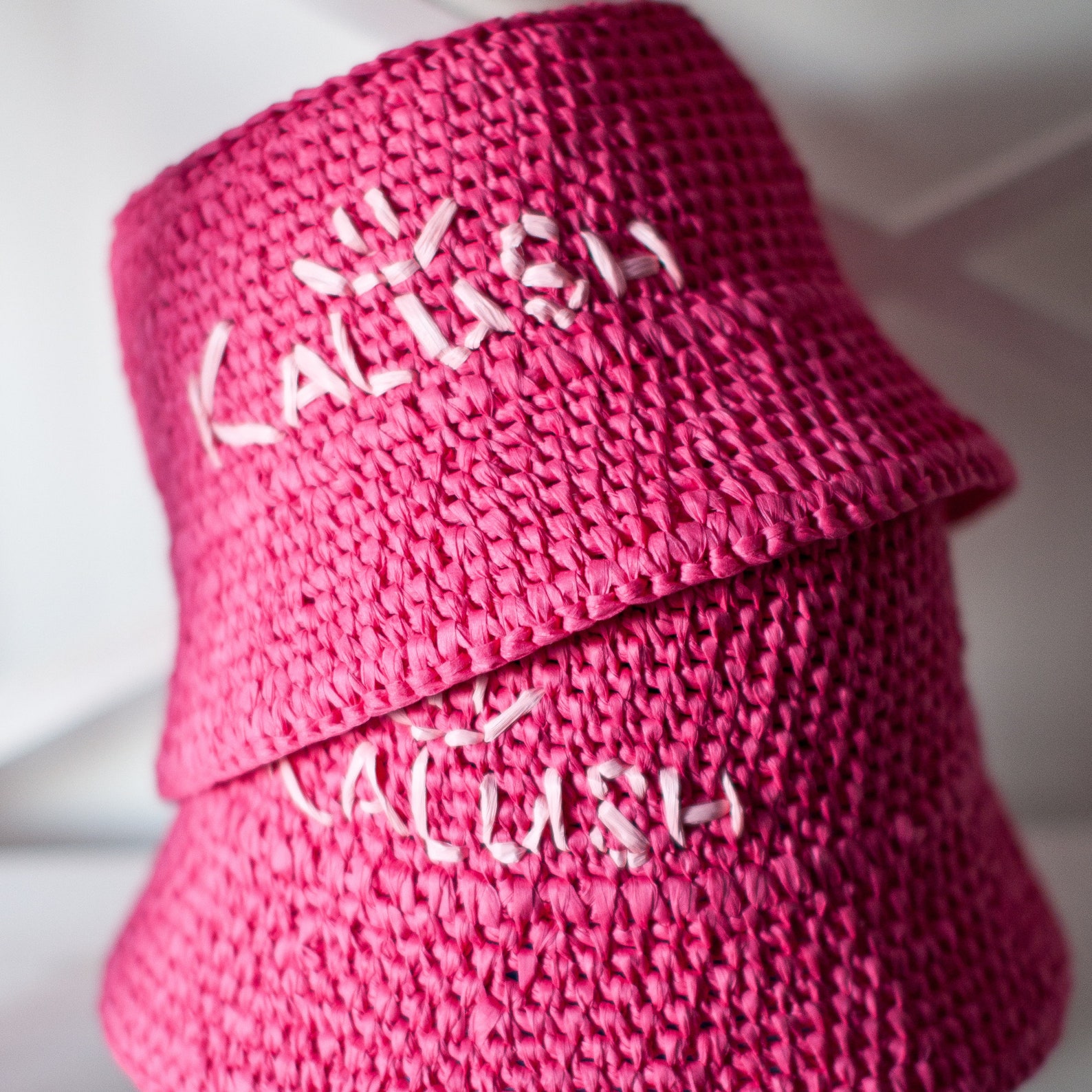 Crochet Raffia Bucket Hat Pattern PDF | Ruffle Summer Hat Tutorial for ...