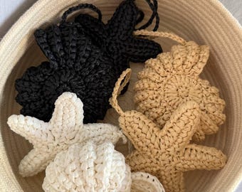 Portachiavi Oceanico A Forma Di Stella Marina E Pesciolino - Accessorio Carino Per Chiavi, Borsa E Fotocamera - Regalo A Tema Mare