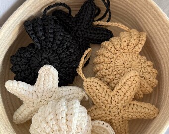 Portachiavi Oceanico A Forma Di Stella Marina E Pesciolino - Accessorio Carino Per Chiavi, Borsa E Fotocamera - Regalo A Tema Mare