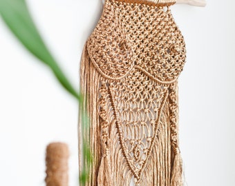 Macrame Boob Wall Hanging: DIY Plant Hanger Tutorial, Easy Wall Decor