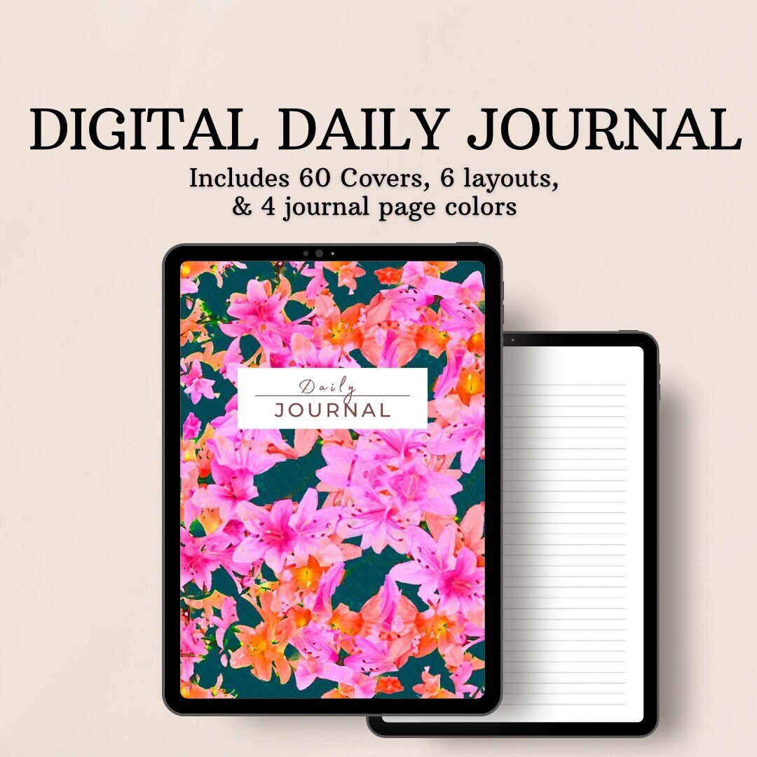 Daily Notebook, 2024 Digital Journal, iPad Journal, Aesthetic Journal