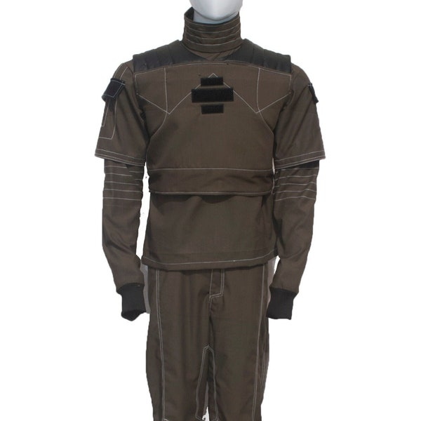 Mandalorian Star War Custom Flight Suit Cosplay Bounty Hunter Outfit 3 Piece Vest Suit