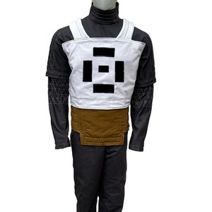 Inspired by Mandalorian Star Wars Bounty Hunter Outfit 3 Piece Flight Suit with Cummerbund