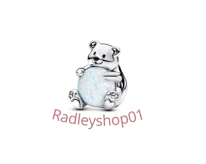Polar bear charm dangle for women bracelet S925 Sterling Silver  / friend birthday gifts, Christmas gift, Christmas charm