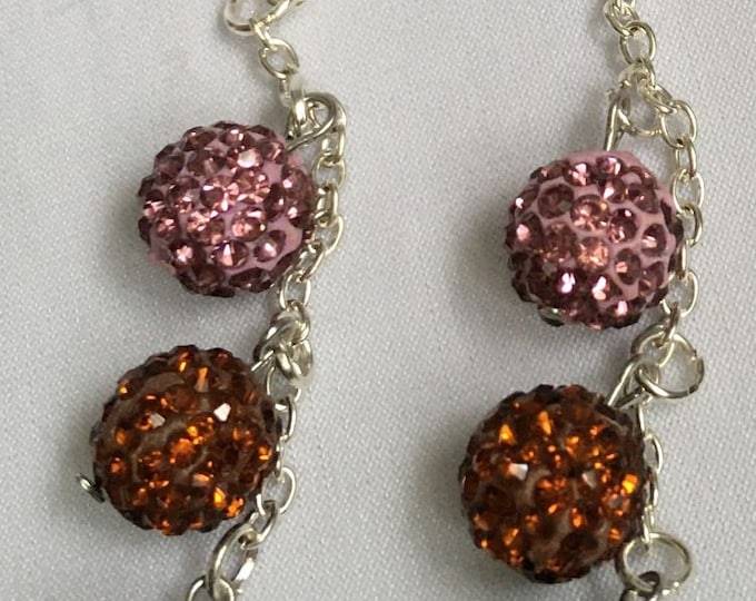 Silver Hoop Seed Bead Earrings