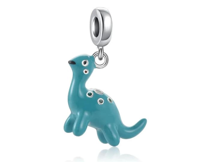 Brachiosaurus Dinosaur bead Dangle charm for women bracelet S925 Sterling Silver Gifts For Women / friend birthday Gifts