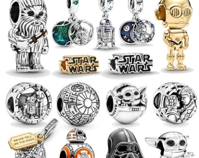 Star war BABY YODA dangle  charm for women bracelet S925 Sterling Silver For Women / friend birthday Gifts