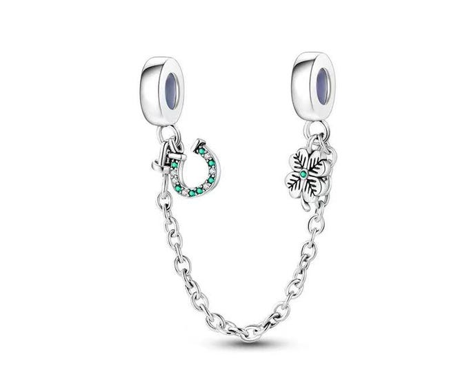 good luck flower chain bead dangle charm for women bracelet S925 Sterling Silver Gifts For Women / friend birthday gifts