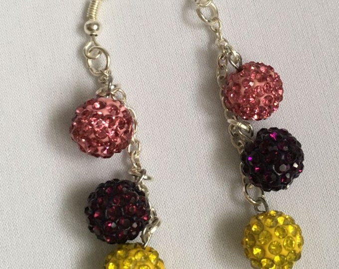 Silver Hoop Seed Bead Earrings