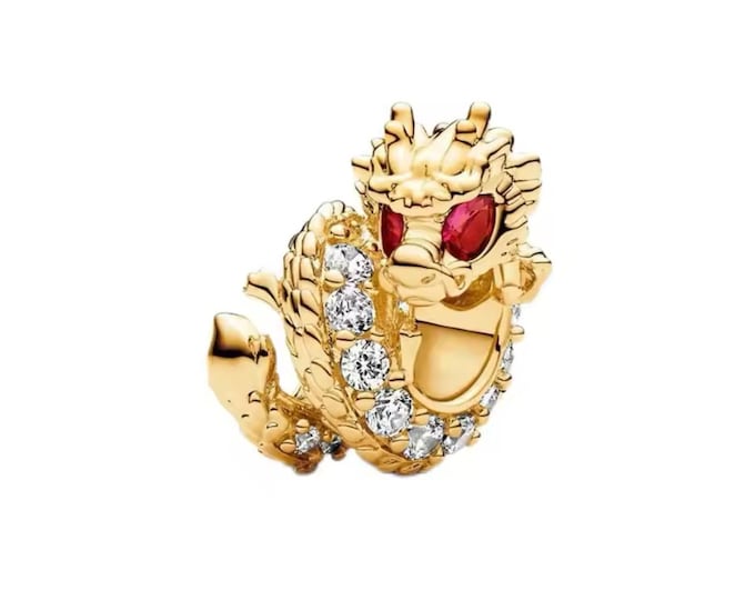 Chinese Year of the Dragon Charm Bead charm for women bracelet S925 Sterling Silver Gifts For Women / friend birthday  Gifts