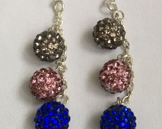 Silver Hoop Seed Bead Earrings