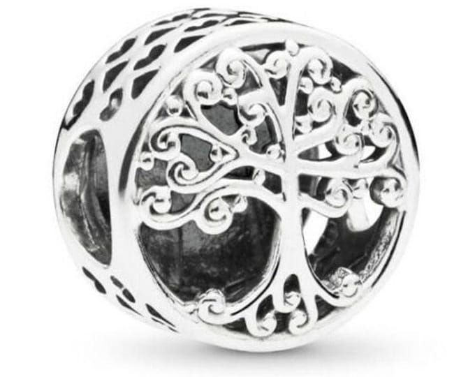 family root tree bead charm for women bracelet S925 Sterling Silver Gifts For Women / friend birthday gifts Christmas tree charm