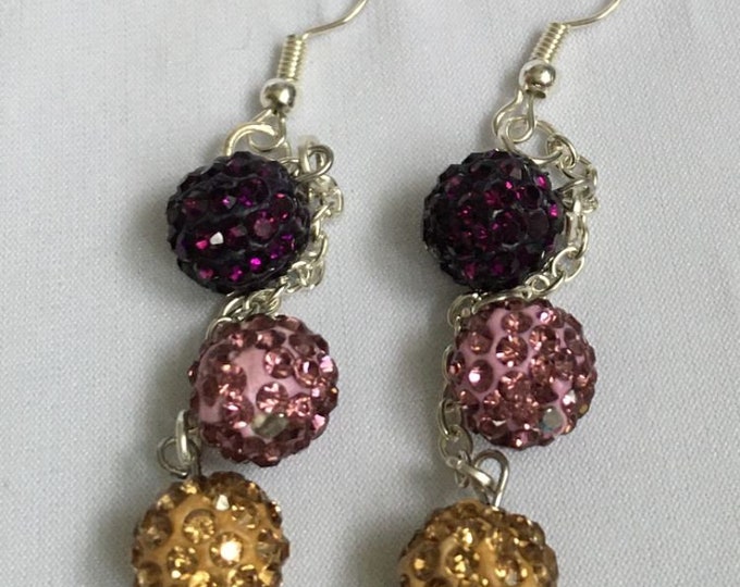 Silver Hoop Seed Bead Earrings