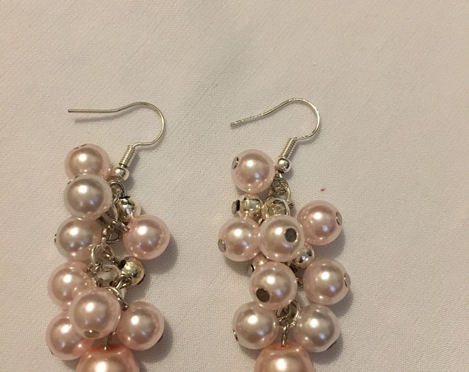 Silver Hoop Seed Bead Earrings