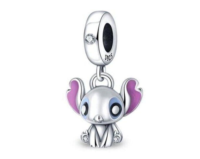 Lilo & Stitch  dangle charm for women bracelet S925 Sterling Silver  / friend birthday gifts, Christmas gift