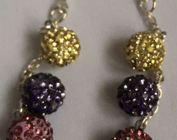 Silver Hoop Seed Bead Earrings