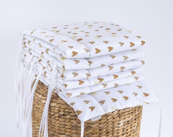 BEIGE BRAUN HERZ Herzchen für 140x70 120x60 cm