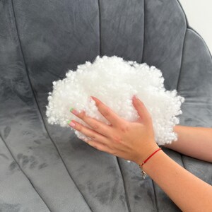 Antiallergische Füllung für Kissen Kuschel- Plüschtieretiere Spielzeug Decken und Tierbetten Elastisch und Atmungsaktiv Kunsthandwerk DIY Weihnachtsschmuck Kunstschnee Weihnachtsdeko