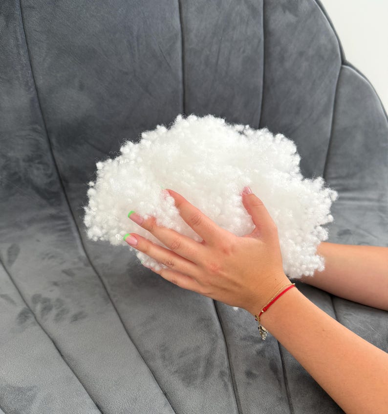 Antiallergische Füllung für Kissen Kuschel- Plüschtieretiere Spielzeug Decken und Tierbetten Elastisch und Atmungsaktiv Kunsthandwerk DIY Weihnachtsschmuck Kunstschnee Weihnachtsdeko