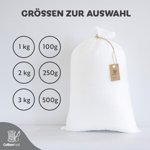 Antiallergische Füllung für Kissen Kuschel- Plüschtieretiere Spielzeug Decken und Tierbetten Elastisch und Atmungsaktiv Kunsthandwerk DIY Polyester Amigurumi Oeko-Tex Weihnachtsschmuck Kunstschnee Weihnachtsdeko