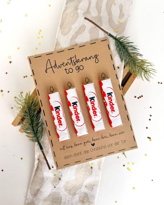 Druckvorlage Adventskranz to go, Geschenkidee im Advent, Bastelvorlage Geschenkidee Weihnachten, lustige Kartenidee Weihnachten Kleinigkeit