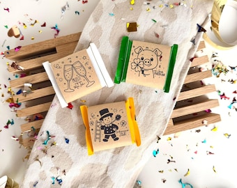 Printbaar sjabloon voor oudejaarsavond, verpakkingsidee, klein cadeautje voor oudejaarsavond, nieuwjaarssouvenir, cadeau-idee voor collega's voor oudejaarsavond (PDF-cadeau)