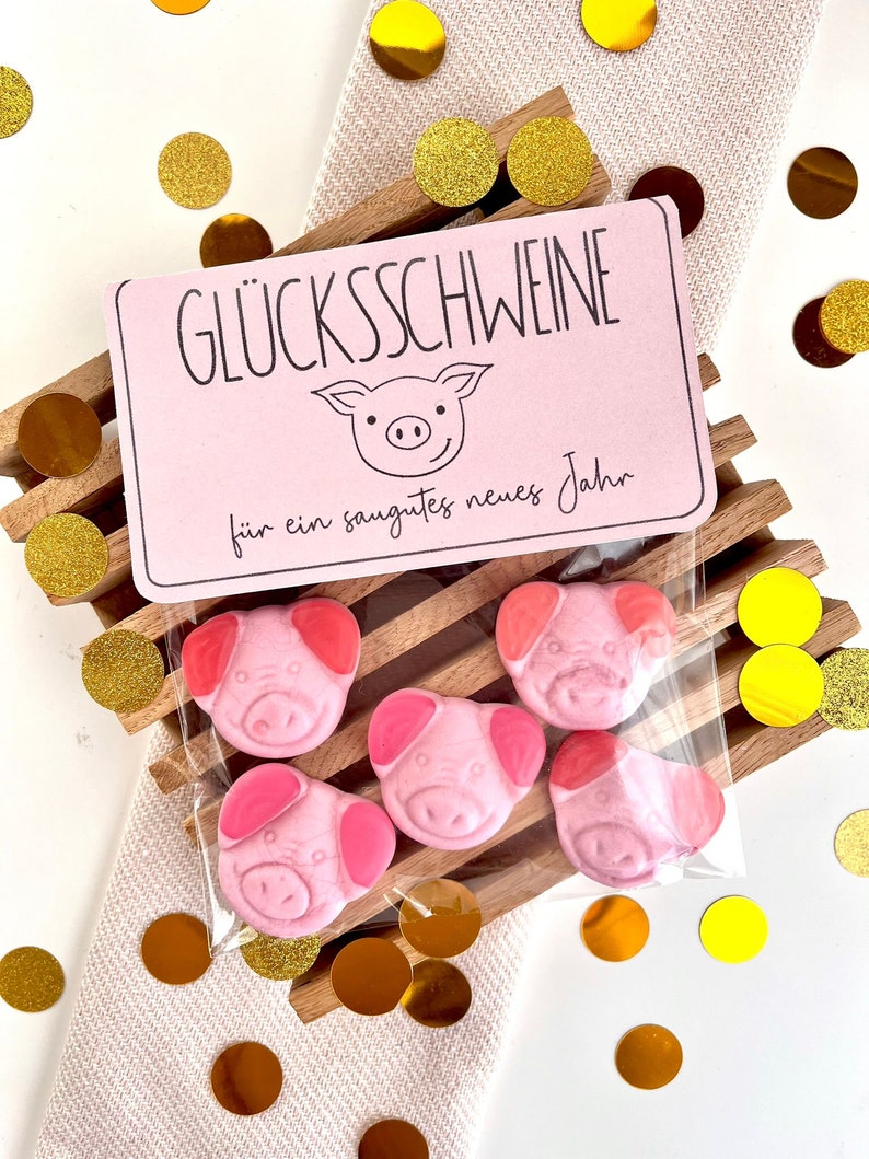 Druckvorlage Glücksschweine, Glücksbringer Silvester Druckvorlage ...