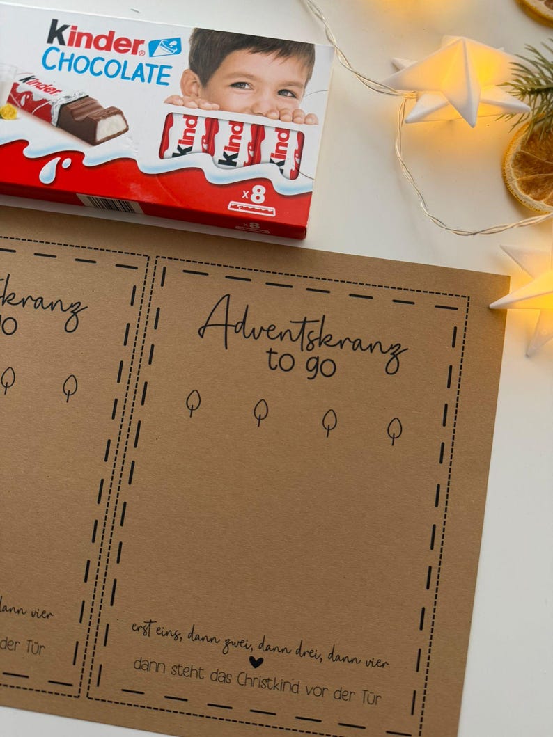 Printable Advent Wreath Template, Advent Gift Idea, Christmas Craft