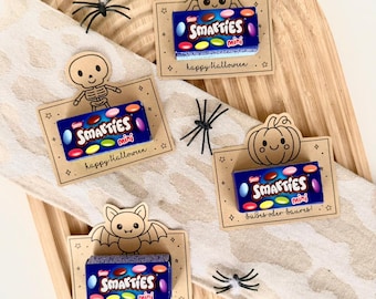 Printable party favor idea trick or treat Halloween children, little treat or table decoration for Halloween, craft template to print