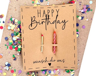 Print template birthday card, template for printing birthday, birthday card to print, birthday card with candle, PDF, web