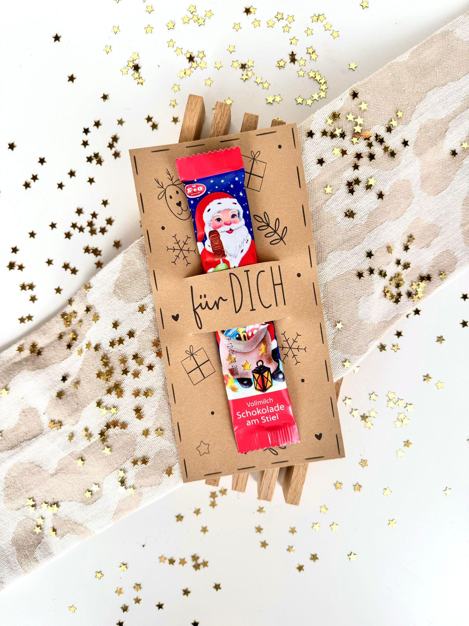 Itenga Geschenkverpackung Mit Schneeballschlacht-Motiv – Box, Aufsteller & Karte Für Geldgeschenke Zu Weihnachten