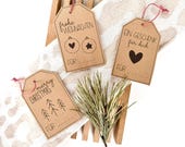 Druckvorlage Geschenkanhänger Weihnachten, Vorlage zum Drucken Weihnachten Geschenkverpackung, Geschenkanhänger PDF, gewerblich nutzbar