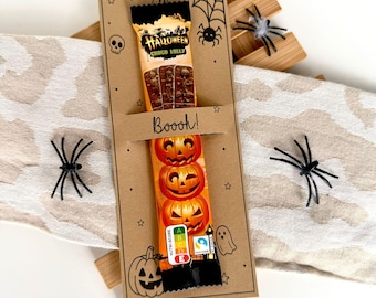 Recuerdos imprimibles para fiestas de Halloween, pequeños detalles para Halloween, decoraciones de mesa, PDF