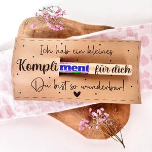 Printsjabloon voor een kleinigheidje, sjabloon om een cadeau-idee af te drukken, kleine attentie printsjabloon, compliment om weg te geven, knutselsjabloon PDF