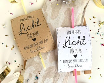 Printable glow stick template, template for printing a small gift for New Year's Eve, New Year's Eve printable template, New Year's Eve template PDF, New Year's Eve gift