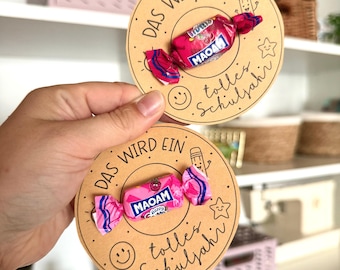 Idea regalo stampabile per il ritorno a scuola, idea regalo per l'inizio dell'anno scolastico, piccolo regalo per il nuovo anno scolastico, modello di idea regalo per studenti