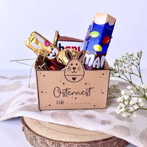 Modèle imprimable de nid de Pâques, modèle de bricolage de nid de Pâques, modèle imprimable de nid de Pâques, idée cadeau de Pâques, idée souvenir de Pâques, PDF