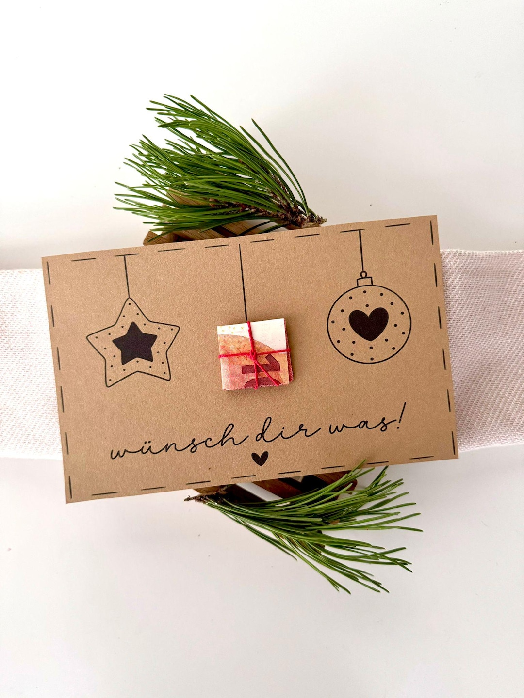 Geldgeschenk Weihnachten Mit Umschlag & Rotes Produktbild-Vorschau 9