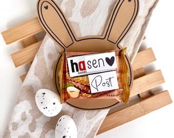 Easter printable template, Easter gift idea, Easter gift template, template for printing, Easter gift idea, Easter treat, PDF