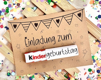 Druckvorlage Geburtstagseinladung, Vorlage zum Drucken Einladung Geburtstag, Geburtstagseinladung Kindergeburtstag, Bastelvorlage, PDF